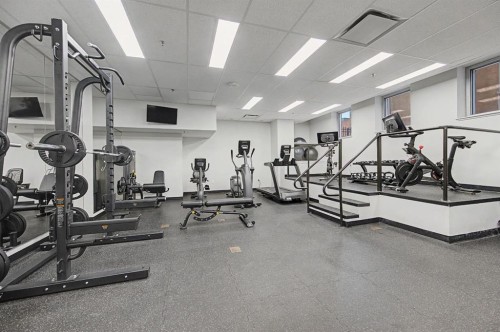 1900-817 15 Avenue Sw, Calgary, AB - Indoor Photo Showing Gym Room