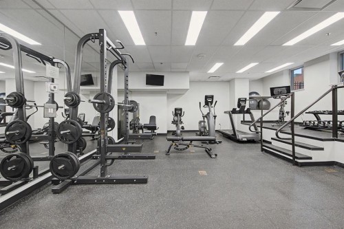 1900-817 15 Avenue Sw, Calgary, AB - Indoor Photo Showing Gym Room