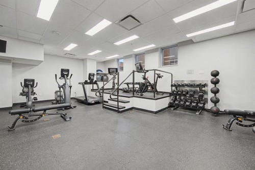 1900-817 15 Avenue Sw, Calgary, AB - Indoor Photo Showing Gym Room