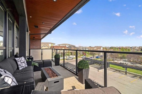 302-2231 Mahogany Boulevard Se, Calgary, AB - Outdoor With Balcony With Exterior