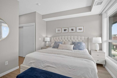 302-2231 Mahogany Boulevard Se, Calgary, AB - Indoor Photo Showing Bedroom