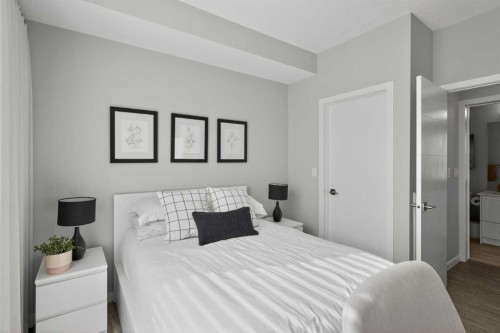 302-2231 Mahogany Boulevard Se, Calgary, AB - Indoor Photo Showing Bedroom