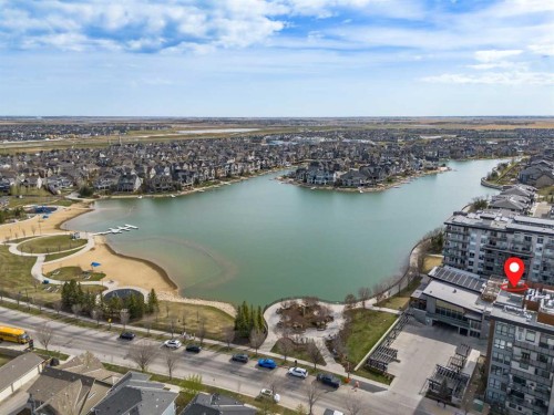 302-2231 Mahogany Boulevard Se, Calgary, AB - Outdoor With Body Of Water With View