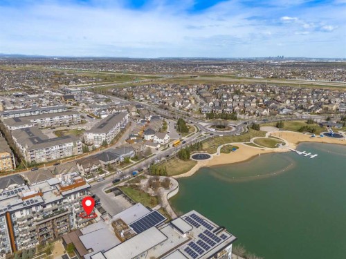 302-2231 Mahogany Boulevard Se, Calgary, AB - Outdoor With Body Of Water With View