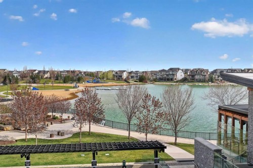 302-2231 Mahogany Boulevard Se, Calgary, AB - Outdoor With Body Of Water With View