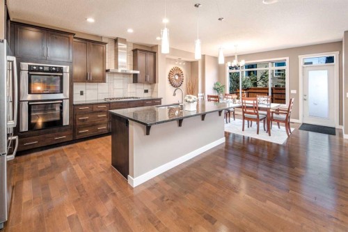 10 Aspenshire Place Sw, Calgary, AB - Indoor Photo Showing Kitchen With Stainless Steel Kitchen With Upgraded Kitchen