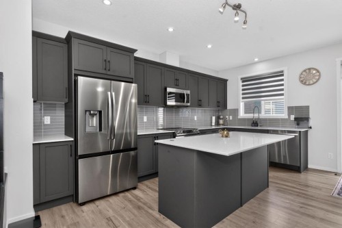 19 Cityline Heath Ne, Calgary, AB - Indoor Photo Showing Kitchen With Upgraded Kitchen