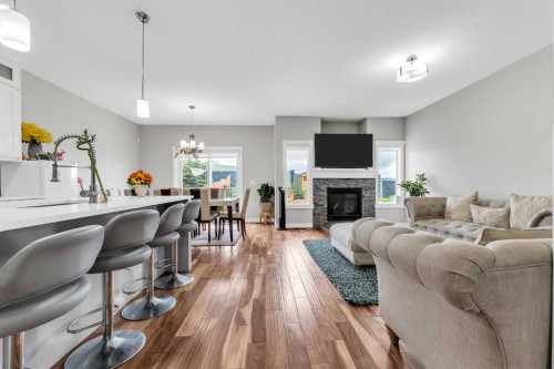 236 Nolanhurst Crescent Nw, Calgary, AB - Indoor Photo Showing Living Room With Fireplace