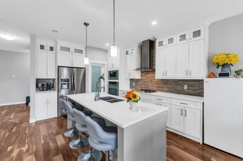 236 Nolanhurst Crescent Nw, Calgary, AB - Indoor Photo Showing Kitchen With Stainless Steel Kitchen With Double Sink With Upgraded Kitchen