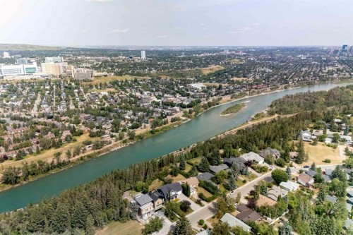 84 Waterloo Drive Sw, Calgary, AB - Outdoor With Body Of Water With View