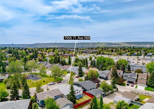 7956 71 Avenue Nw, Calgary, AB - Outdoor With View