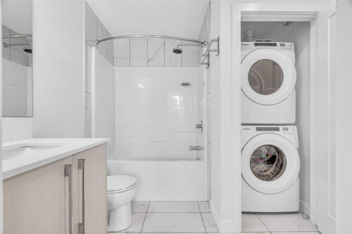 1119-76 Cornerstone Passage Ne, Calgary, AB - Indoor Photo Showing Laundry Room