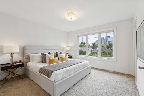 1-922 3 Avenue Nw, Calgary, AB - Indoor Photo Showing Bedroom