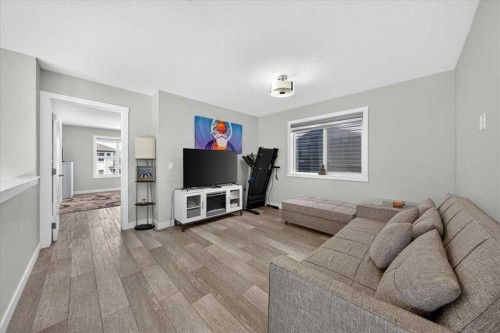 190 Cornerstone Crescent Ne, Calgary, AB - Indoor Photo Showing Living Room