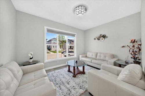 190 Cornerstone Crescent Ne, Calgary, AB - Indoor Photo Showing Living Room