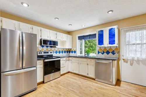 107 Bermuda Drive Nw, Calgary, AB - Indoor Photo Showing Kitchen With Stainless Steel Kitchen