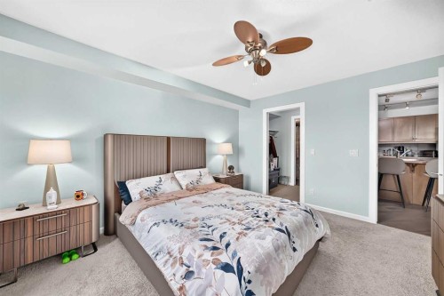 208-30 Cranfield Link Se, Calgary, AB - Indoor Photo Showing Bedroom