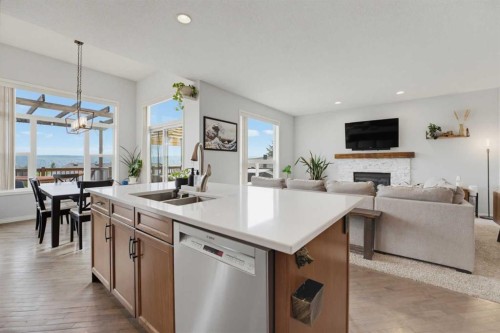 71 Pantego Way Nw, Calgary, AB - Indoor With Fireplace