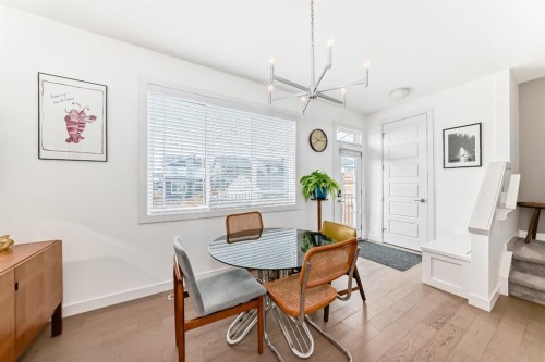 38 Precedence Glen, Cochrane, AB - Indoor Photo Showing Dining Room