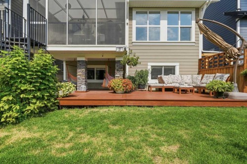27 Sundown Way, Cochrane, AB - Outdoor With Deck Patio Veranda