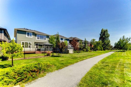 406 Silverado Boulevard Sw, Calgary, AB - Outdoor With Deck Patio Veranda