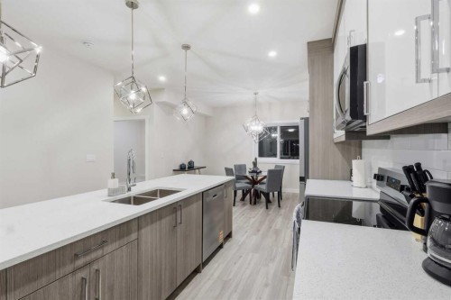 329 Red Sky Terrace Ne, Calgary, AB - Indoor Photo Showing Kitchen With Double Sink With Upgraded Kitchen