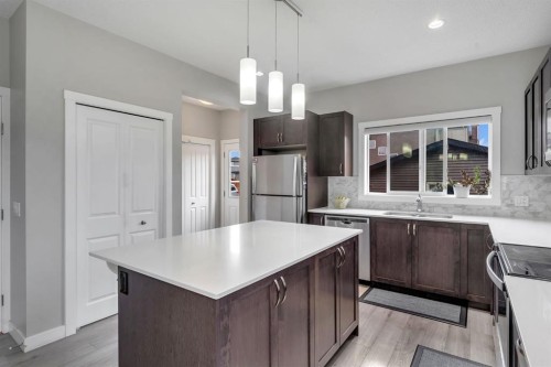 160 Cornerstone Avenue Ne, Calgary, AB - Indoor Photo Showing Kitchen With Stainless Steel Kitchen