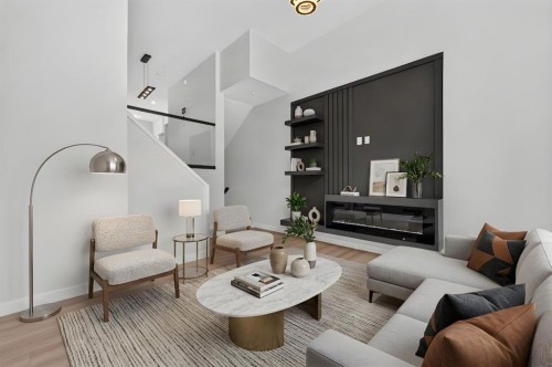 2022 12 Avenue Sw, Calgary, AB - Indoor Photo Showing Living Room
