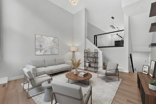 2022 12 Avenue Sw, Calgary, AB - Indoor Photo Showing Living Room