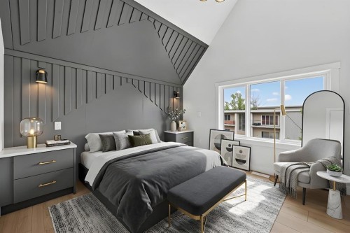 2024 12 Avenue Sw, Calgary, AB - Indoor Photo Showing Bedroom