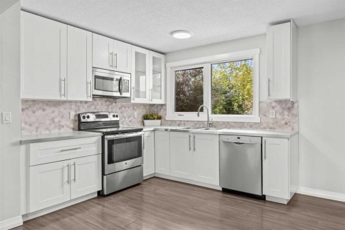 875 Pinecliff Drive Ne, Calgary, AB - Indoor Photo Showing Kitchen With Upgraded Kitchen