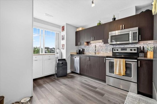 1016-121 Copperpond Common Se, Calgary, AB - Indoor Photo Showing Kitchen