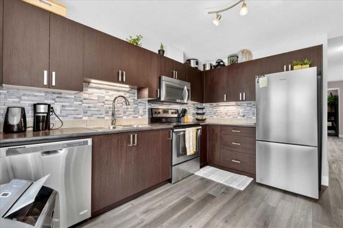 1016-121 Copperpond Common Se, Calgary, AB - Indoor Photo Showing Kitchen