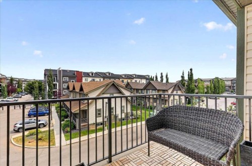 1016-121 Copperpond Common Se, Calgary, AB - Outdoor With Balcony