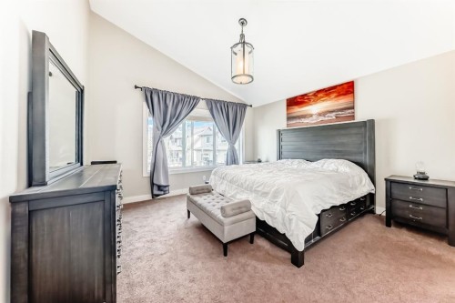 40 Cooperstown Place Sw, Airdrie, AB - Indoor Photo Showing Bedroom