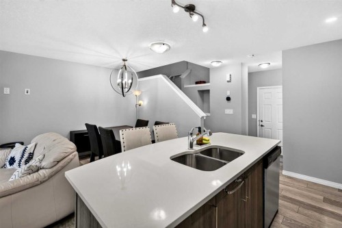 30 Yorkville Boulevard Sw, Calgary, AB - Indoor Photo Showing Kitchen With Double Sink