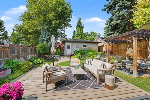 3809 Parkhill Street Sw, Calgary, AB - Outdoor With Deck Patio Veranda