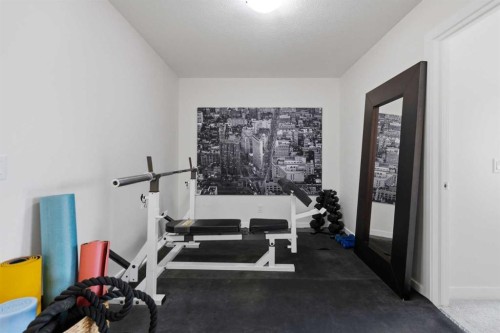 144 Amblehurst Green Nw, Calgary, AB - Indoor Photo Showing Gym Room