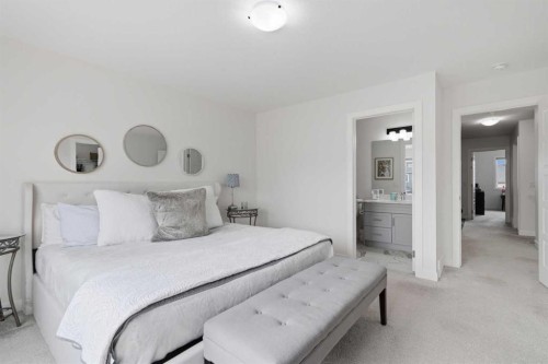 144 Amblehurst Green Nw, Calgary, AB - Indoor Photo Showing Bedroom