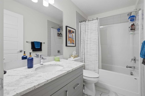 144 Amblehurst Green Nw, Calgary, AB - Indoor Photo Showing Bathroom