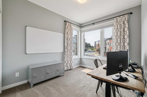 102 Shawnee Common Sw, Calgary, AB - Indoor Photo Showing Office