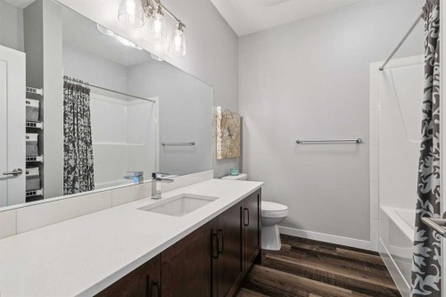 102 Shawnee Common Sw, Calgary, AB - Indoor Photo Showing Bathroom