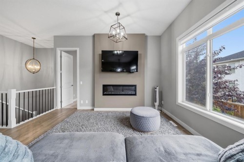 113 Marina Key, Chestermere, AB - Indoor With Fireplace
