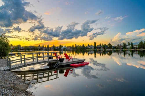 85 Sunset Way Se, Calgary, AB - Outdoor With Body Of Water With View