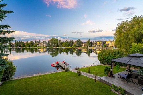 85 Sunset Way Se, Calgary, AB - Outdoor With Body Of Water With View