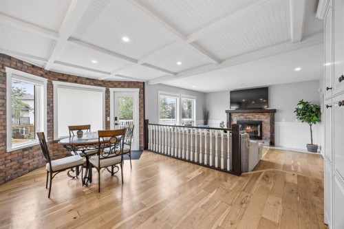 311 Hawkland Place Nw, Calgary, AB - Indoor With Fireplace