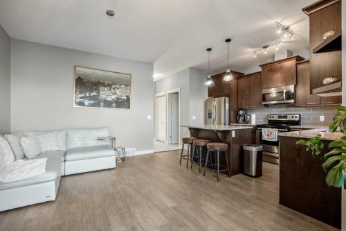 554 Redstone View Ne, Calgary, AB - Indoor Photo Showing Kitchen With Stainless Steel Kitchen With Upgraded Kitchen