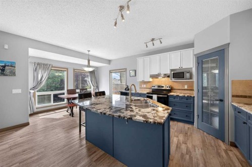 363 Evanston View Nw, Calgary, AB - Indoor Photo Showing Kitchen With Double Sink With Upgraded Kitchen