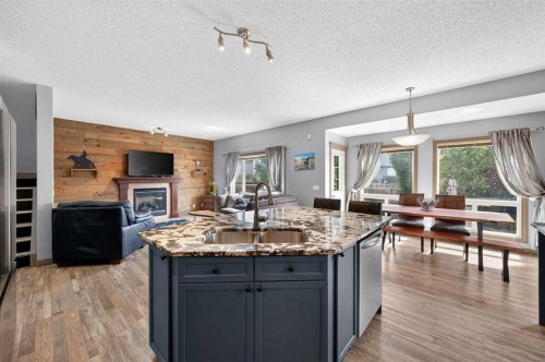 363 Evanston View Nw, Calgary, AB - Indoor Photo Showing Other Room With Fireplace