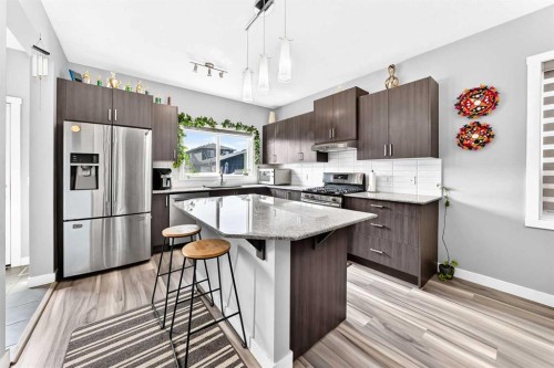 179 Cornerstone Avenue Ne, Calgary, AB - Indoor Photo Showing Kitchen With Upgraded Kitchen